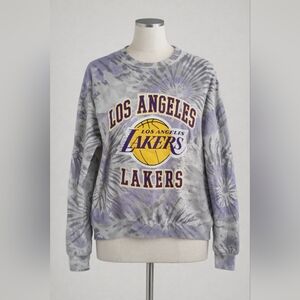 Los Angeles Lakers Tie Dye Sweatshirt XXL | Hybrid NBA Graphic Pullover